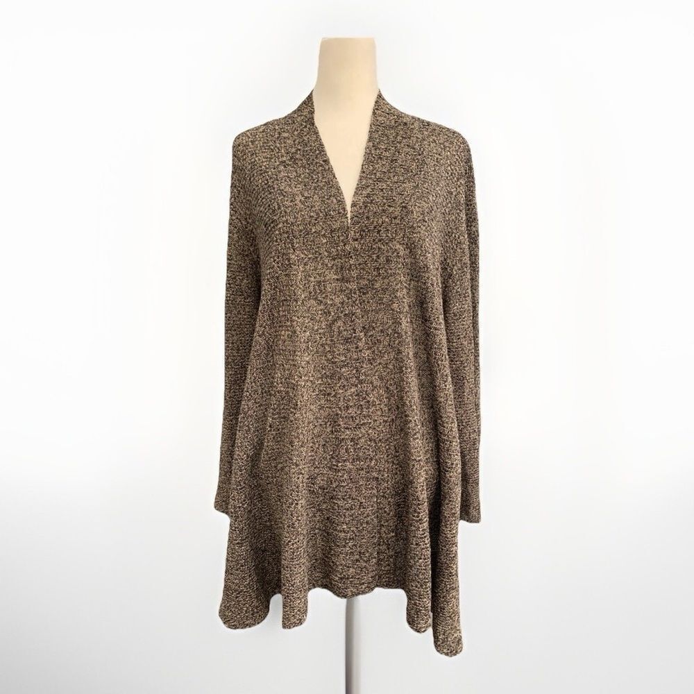 Eileen fisher | Brown Knit linen cardigan Sweater | size medium